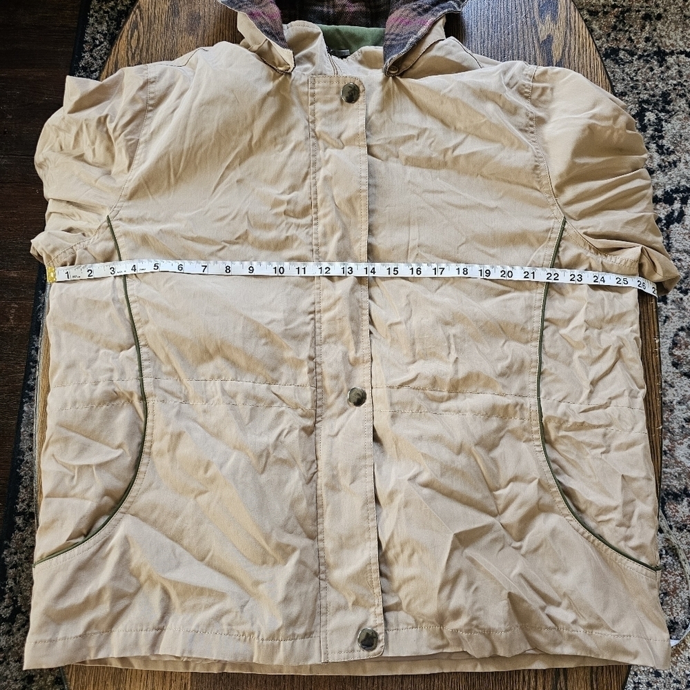 Vintage Blair Khaki Jacket With Removable Wool Interior Size Womens Large Petite - Picture 8 of 15